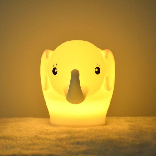 Veilleuse Pour Enfants, Veilleuse Éléphant Avec Télécommande, Lampe Kawaii 7 Couleurs, Décoration De Chambre, Rechargeable Par Usb, Jolie Lampe Cadeau Pour Bébés, Enfants, Tout-Petits Et Adolescents