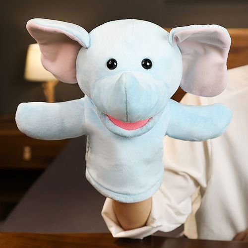 Réaliste De L'éléphant De Jouet De Peluche Interactive Jouet Éducatif Pour Les Enfants, De La Main De La Marionnette, De La Simulation De L'éléphant