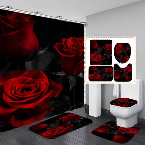 Saint-Valentin - Rideau de douche (Style 1)