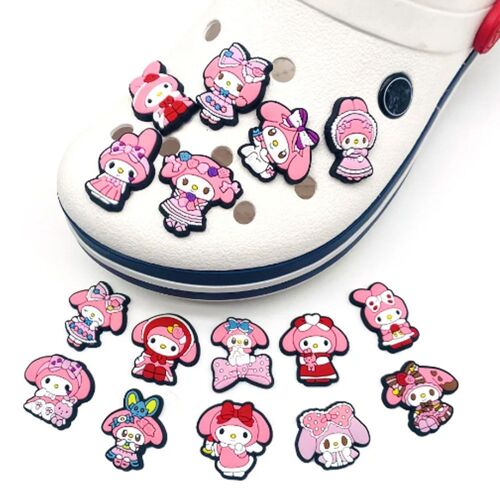 Lot De 37 Fleurs Pour Chaussures À Trous De La Série Sanrio, Avec Boucle Décorative Amovible