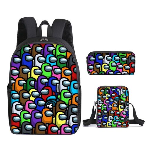 Style 1 Space Werewolf Schoolbag Backpack Backpack + Shoulder Bag + Pencil Case