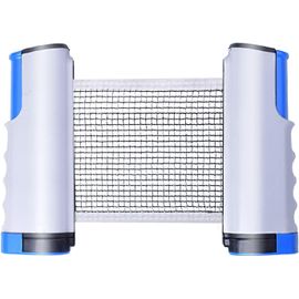 Filet De Ping-Pong Rétractable Avec Support, Parfait Pour Table De Ping-Pong, Bureau, Cuisine Ou Table À Manger (Bleu)