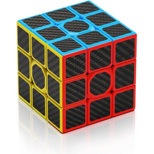 Cube de vitesse 3x3, cube magique 3x3 en fibre de carbone, plus rapide que l'original, 56 mm