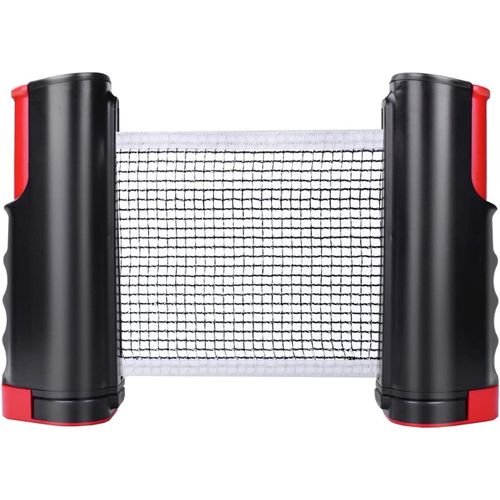 Filet De Ping-Pong Rétractable Avec Support, Idéal Pour Table De Ping-Pong, Bureau, Cuisine Ou Table À Manger (Noir)