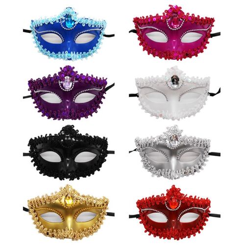 Masques de mascarade d'Halloween (lot de 8)