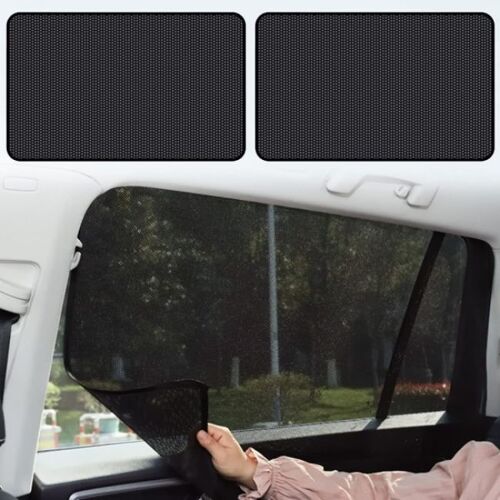 Lot De 2 Rideaux Magnétiques Pour Voiture, Stores Pare-Soleil Pour Voiture, Stores Pare-Soleil Pour Bébé, Stores Pare-Soleil Anti-Peau, Protection De La Vie Privée Anti-Uv (79*50cm)