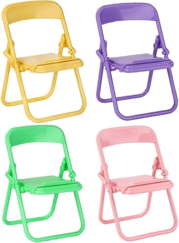 Mini Chaise Pliable Pour Téléphone Portable, 4 Couleurs