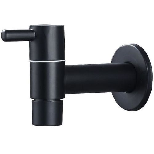 Robinet de jardin extérieur 1 pièce, robinet Bibcock 1 pièce - noir