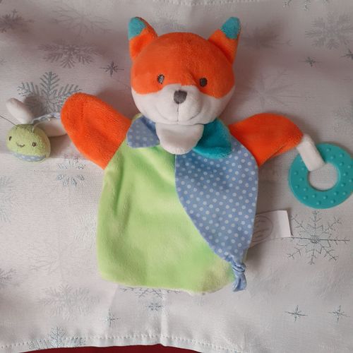 Petit Renard doudou-marionnette *anneau dentition *Doudou & cie