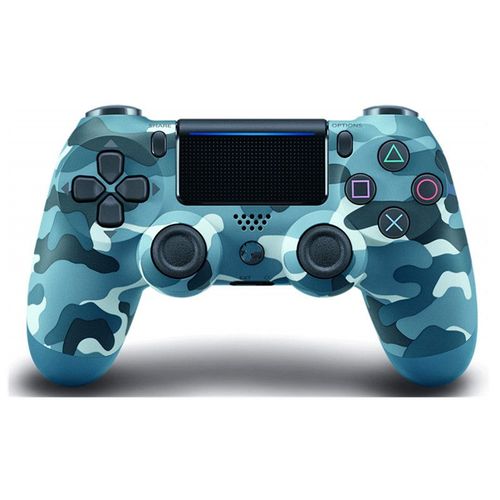Manette De Jeu Sans Fil Bluetooth Pour Ps4 (Camouflage Bleu)
