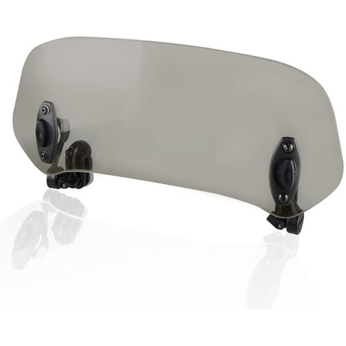(Noir Transparent) Tige D'extension De Pare-Brise De Moto 290 Mm, Pare-Brise Universel À Clipser