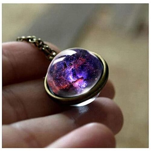 Collier Avec Pendentif Nébuleuse Galaxie 7501