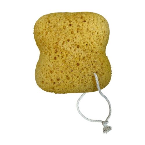 Éponge de bain haut de gamme, éponge en luffa mousse, éponge pour le corps pour la douche - Grande taille, beaucoup de mousse, courbée
