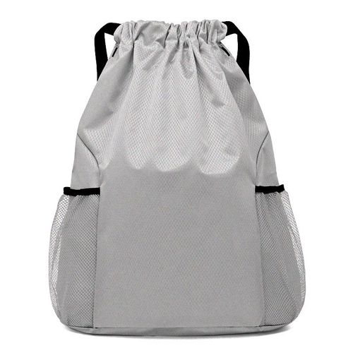 Fitness Gris Avec Cordon De Serrage, Fitness, Sac À Dos Avec Cordon De Serrage,