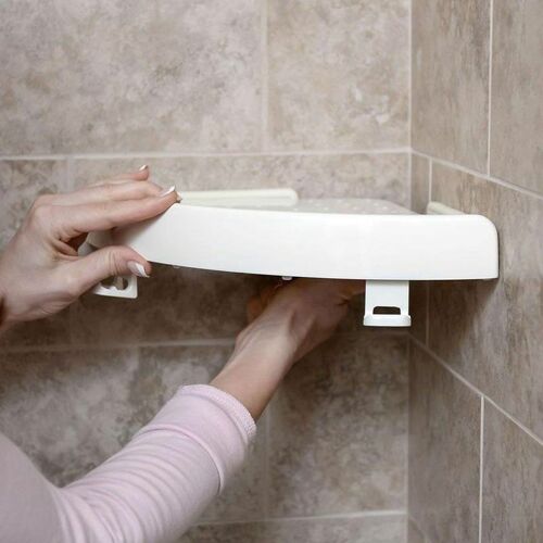 Rangement de douche, étagère d'angle avec boutons, sans perçage