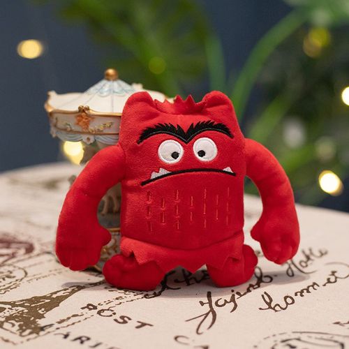 Poupée En Peluche The Color Monster Nouveau Modèle Hors De La Frontière Mine De Rougeur En Peluche Jouet De Dessin Animé De Petite Monstre Éveil Hauteur 15 Cm
