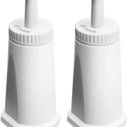 Lot de 2 filtres à eau compatibles avec la machine à expresso Breville Sage Claro Swiss Oracle Barista (blanc)