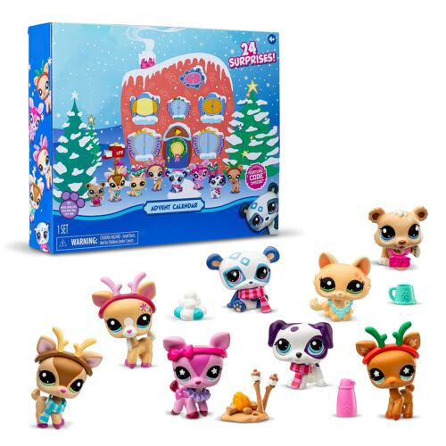 Calendrier de compte à rebours de Noël 2024, boîte surprise de poupées animées, décorations de boîte surprise de jouets pour enfants, convient aux filles et aux garçons de plus de 4 ans.