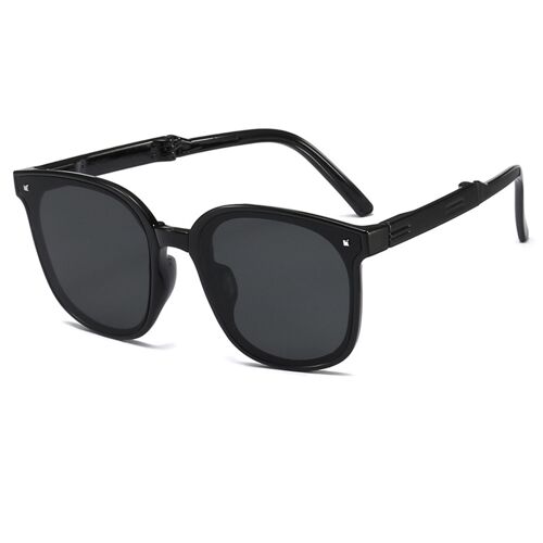 Lunettes De Soleil De Sport Pliables, 1 Pièce, Noires