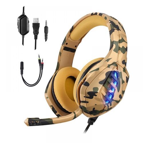 Casque gaming ultra-flexible haut de gamme avec éclairage RVB intégral.