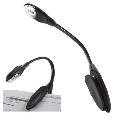 Lisez En Toute Simplicité Avec Notre Lampe De Lecture Led Et Clip Noir