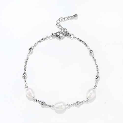 Bracelet En Argent Pour Femme, Simple Et Polyvalent