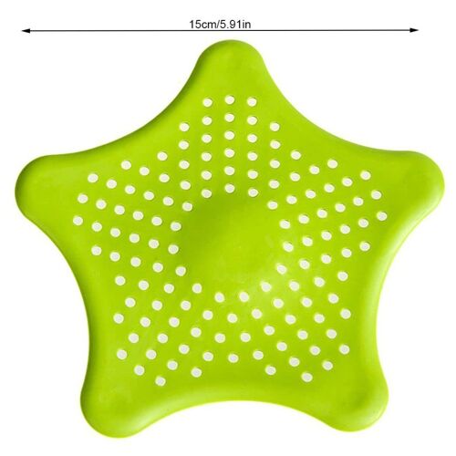 Lot De 2 Siphons De Sol De Cuisine En Silicone En Forme D'étoile De Mer, 15 Cm