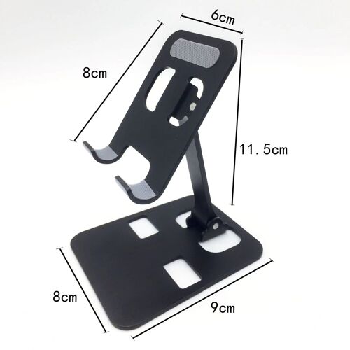 Support de téléphone pliable noir