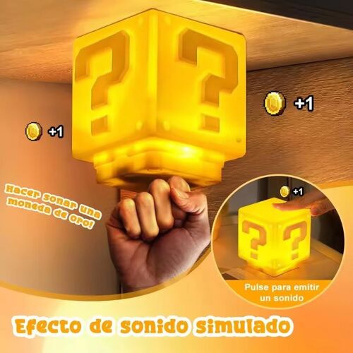 Veilleuse Sonore Rechargeable En Forme De Point D'interrogation, Éclairage D'ambiance Pour Bureau