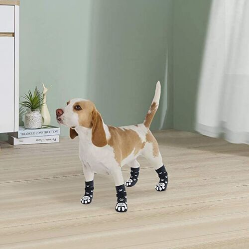 Lot De 4 Chaussettes Antidérapantes Adaptées Aux Chiens Et Aux Chats