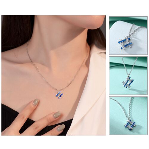Collier Pendentif Femme En Argent 925 Avec Chaîne En Forme De Coeur