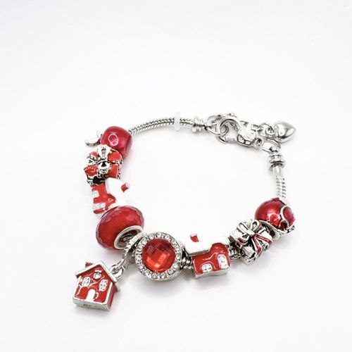 Calendrier de l'avent de Noël Bracelet de Perles de Bracelet de Charme de Bijoux (1 pièce)