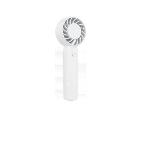 1 mini ventilateur portable, blanc, design mignon, vent fort, portable et de bureau, batterie rechargeable