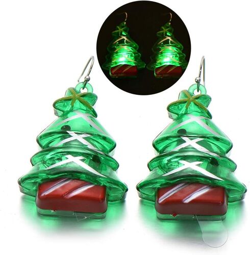 Boucles D'oreilles De Noël Boucles D'oreilles Lumineuses Boucles D'oreilles Créatives Pour Les Fêtes (Noël)