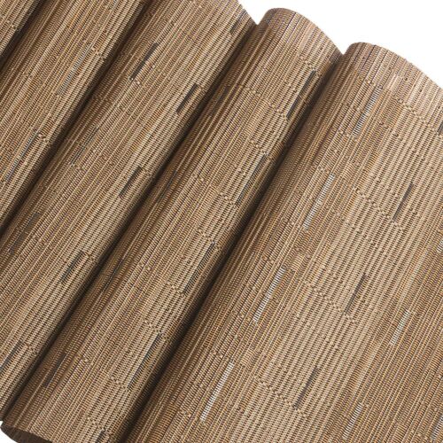 Lot De 4 Sets De Table Ronds Beiges Résistants À La Chaleur Et Faciles À Nettoyer