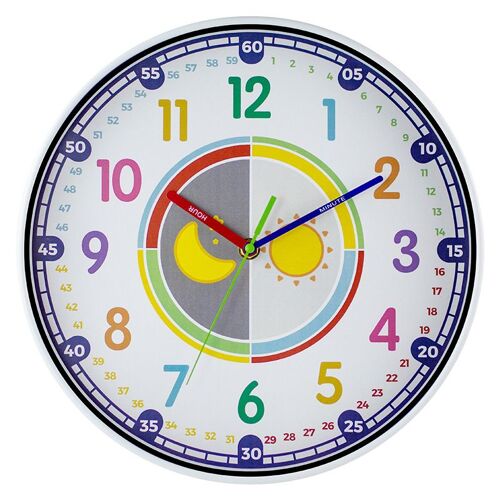 Horloge murale numérique colorée pour enfants