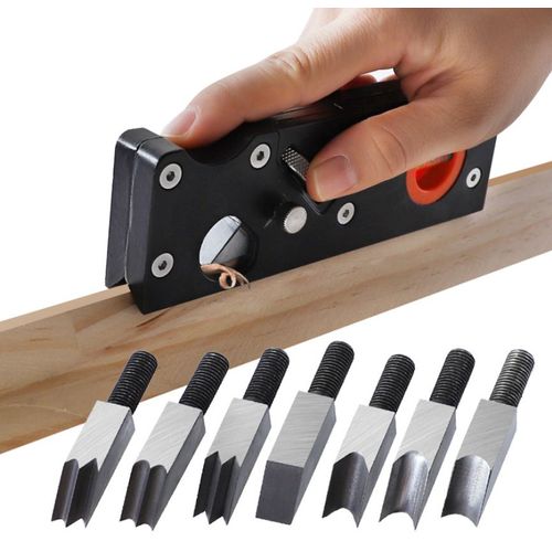 Professionnel de la Menuiserie Chanfrein Raboteuse avec 7 Types de Coupe H
