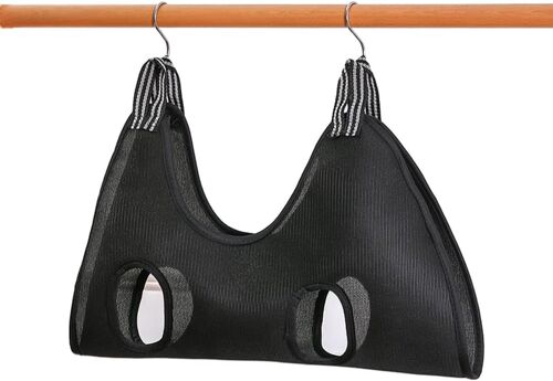 Quantité 1 X Hamac De Toilettage Pour Petits Chiens Et Chats, Sangle De Toilettage Confortable Et Respirante, Aide Les Chiens Et Les Chats À Se Couper Les Griffes Et À Se Toiletter, M Noir