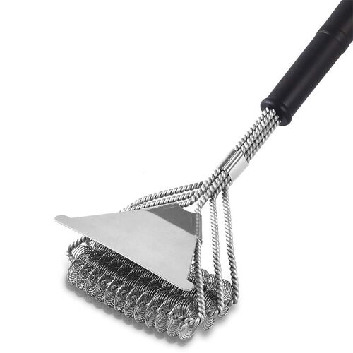 in 1 Grill Cleaning Brush with Scraper