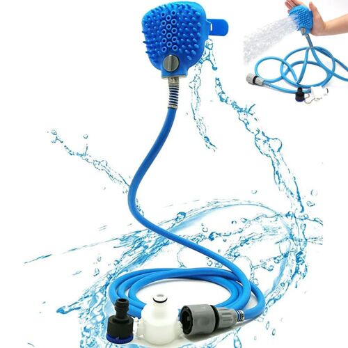 Accessoires de bain pour animaux de compagnie, brosse pour chien, pulvérisateur et brosse tout-en-un, accessoire de douche pour animaux de compagnie