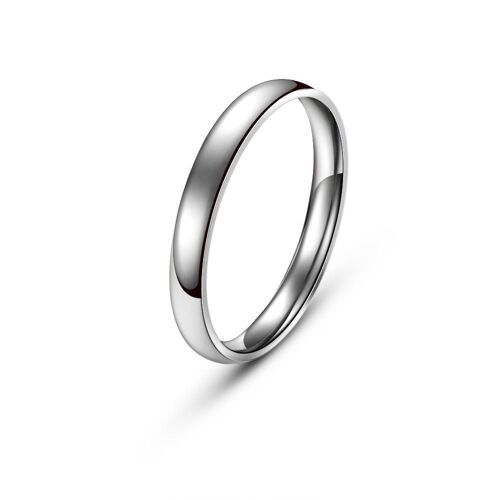 (Agrent)Bijoux Bague Homme Femme Acier Inoxydable Bague De Fiançailles Mariage 4mm Taille Au Choix 51,8cm