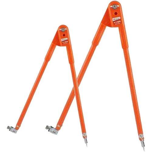 Lot de 2 compas de précision pour charpentier, grand diamètre avec crayon