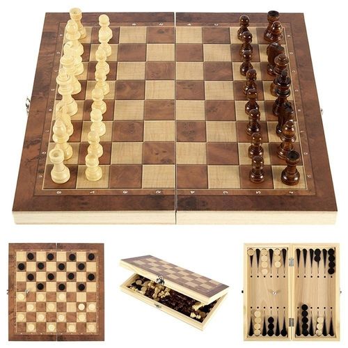 Jeu D'échecs En Bois De Correspondance De Mémoire - Jeu D'échecs En Bois Pour Débutants - Jeu D'échecs Magnétique Avec Rangement
