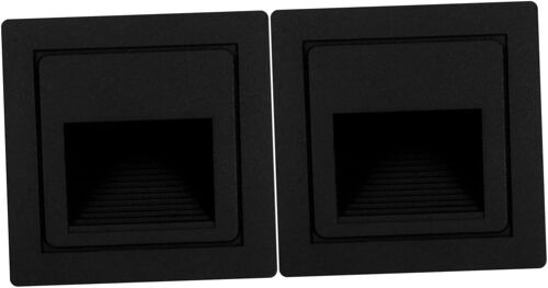 Lot De 2 Appliques Murales D'intérieur, Éclairage D'extérieur, Éclairage D'escalier, Lampe Led, Éclairage D'extérieur, Lampe D'escalier, Aluminium