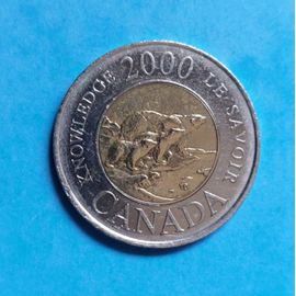 2 Dollars Commémoratifs Canada 2000