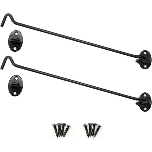 Loquets Et Pênes De 300 Mm, Acier Inoxydable, Noir