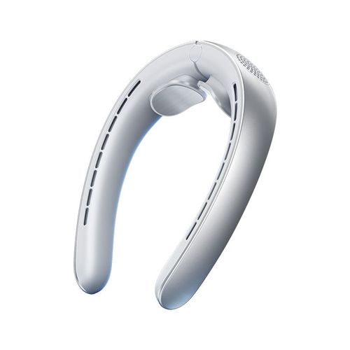 Ventilateur de cou portable, silencieux, USB, sans pales, flux d'air à 360°, 5 vitesses, rechargeable, mini ventilateur personnel, 4000 mAh