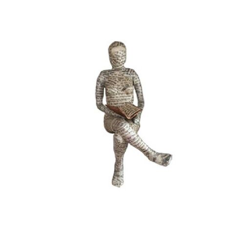 Nouvelle décoration de femme lisante - 5#, ornement en résine moulé en pâte à papier, décoration d'étagère