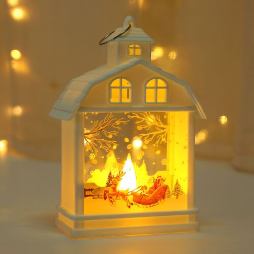 Créatrice de la maison de Noël lanternes - le wapiti, le LED décorations de Noël, Réveillon de Noël, des cadeaux pour les arbres de Noël, décorations de fenêtre