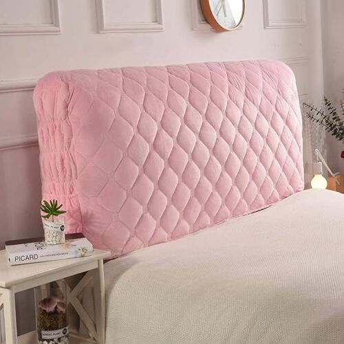 Housse de tête de lit matelassée épaisse, super douce et confortable, courte